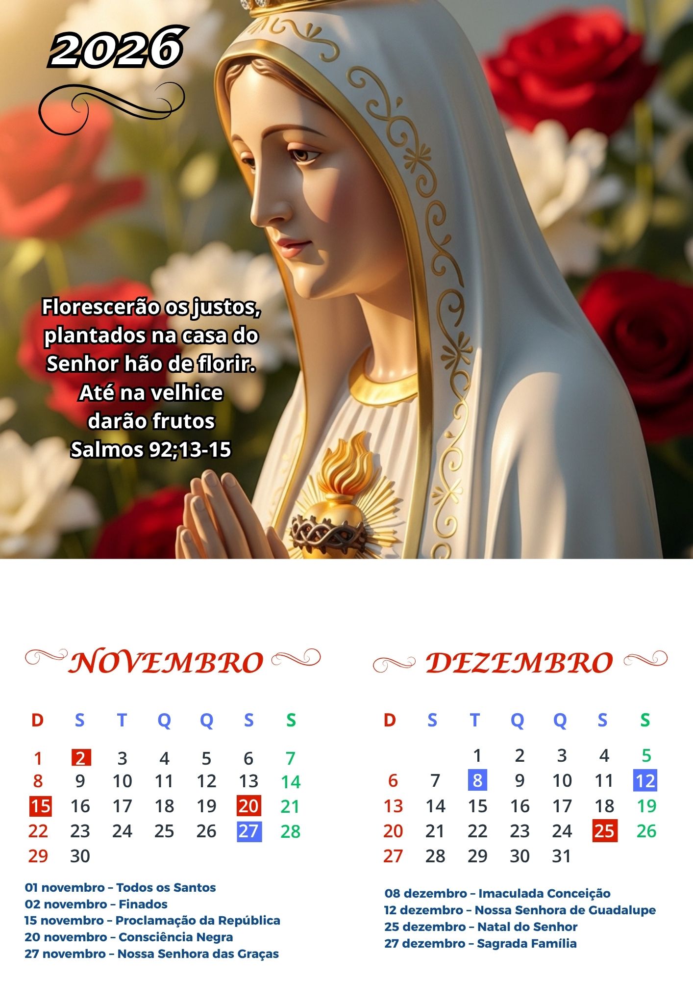 Calendário de Fátima 2026 7